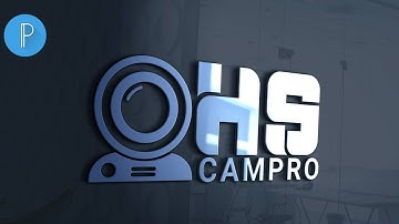 I will make a professional logo design camera HS 3d glass window look at pixellab tutorials