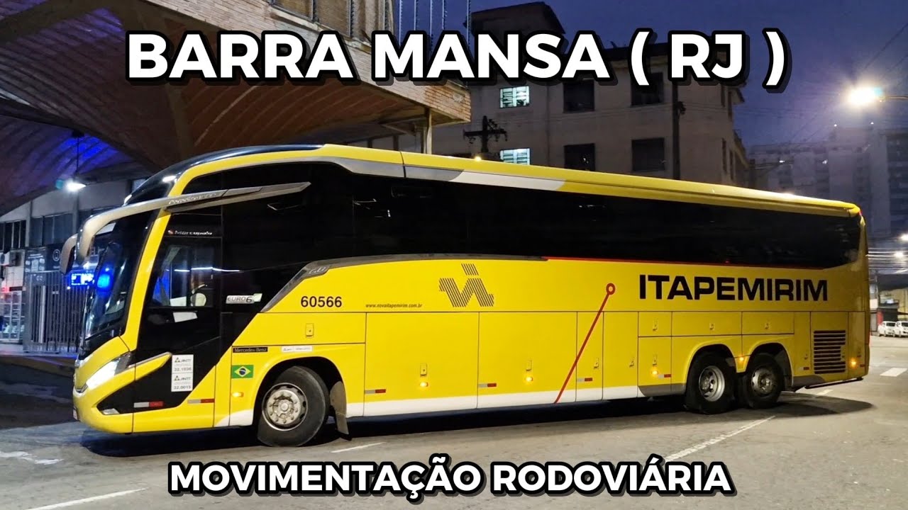 ESTRÉIA NO CANAL ! MOVIMENTO DE ÔNIBUS NA RODOVIÁRIA DE BARRA MANSA ( RJ )