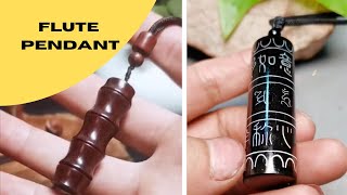 Flute pendant |wooden flute |wood carving| woodworking |woodworking7900| #flute |#shorts screenshot 4