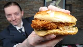 Popeyes NEW Golden BBQ Chicken Sandwich Review!
