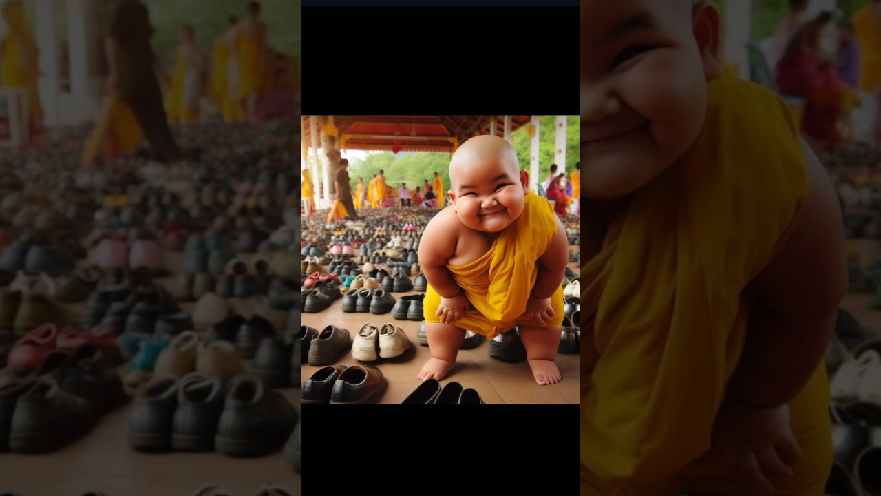 so cute little baby monk 😍