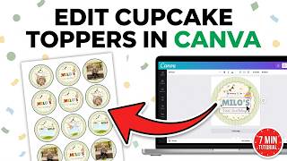 How to Edit Cupcake Toppers in Canva screenshot 1