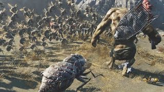 100 Bloatflies Vs 1 Behemoth - Fallout 4 Battle