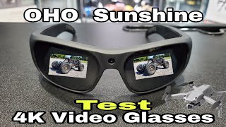 OHO Sunshine 4k Video Glasses Test from Amazon.