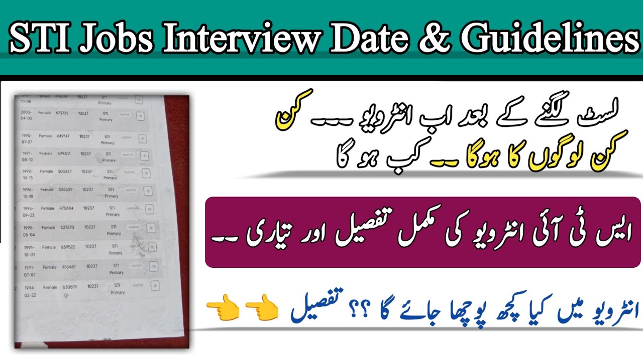 STI Jobs Interview Guidelines |School Teacher Interns Jobs Interview Information & Guidelines 