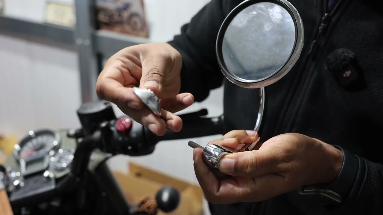 Самые красивые зеркала для классических мотоциклов. Стадионные зеркала.