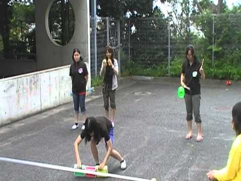 １年生女子４人組：2011文化祭 湘南高校ジャグリング部