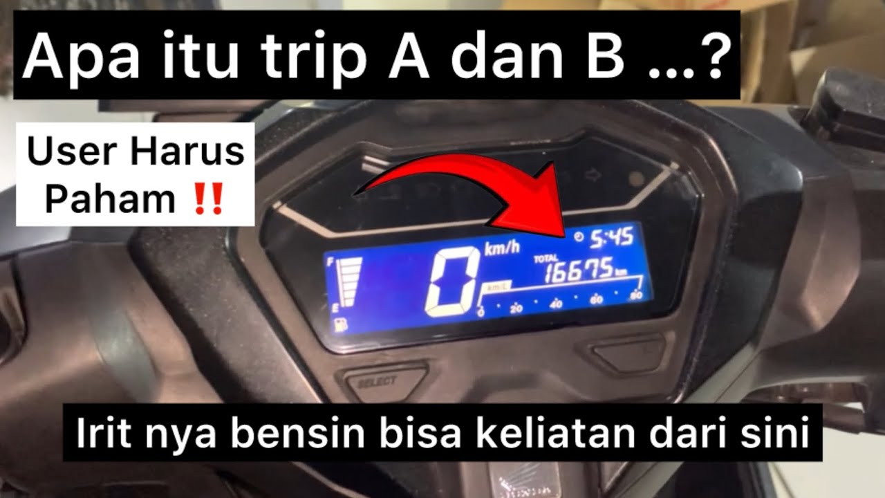Fungsi trip a dan trip b vario 125 160 | cara reset trip a trip b | apa itu trip a dan trip b motor