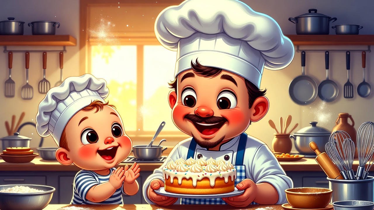 “Pat-a-Cake | Fun Kids Rhyme + Cute Cartoon Baking Song”