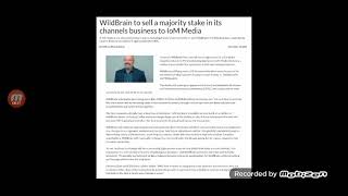 Wildbrain to sell a majority in its channel business.