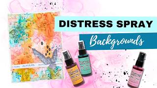 How to Use Distress Spray to Create Backgrounds - Technique Tuesday