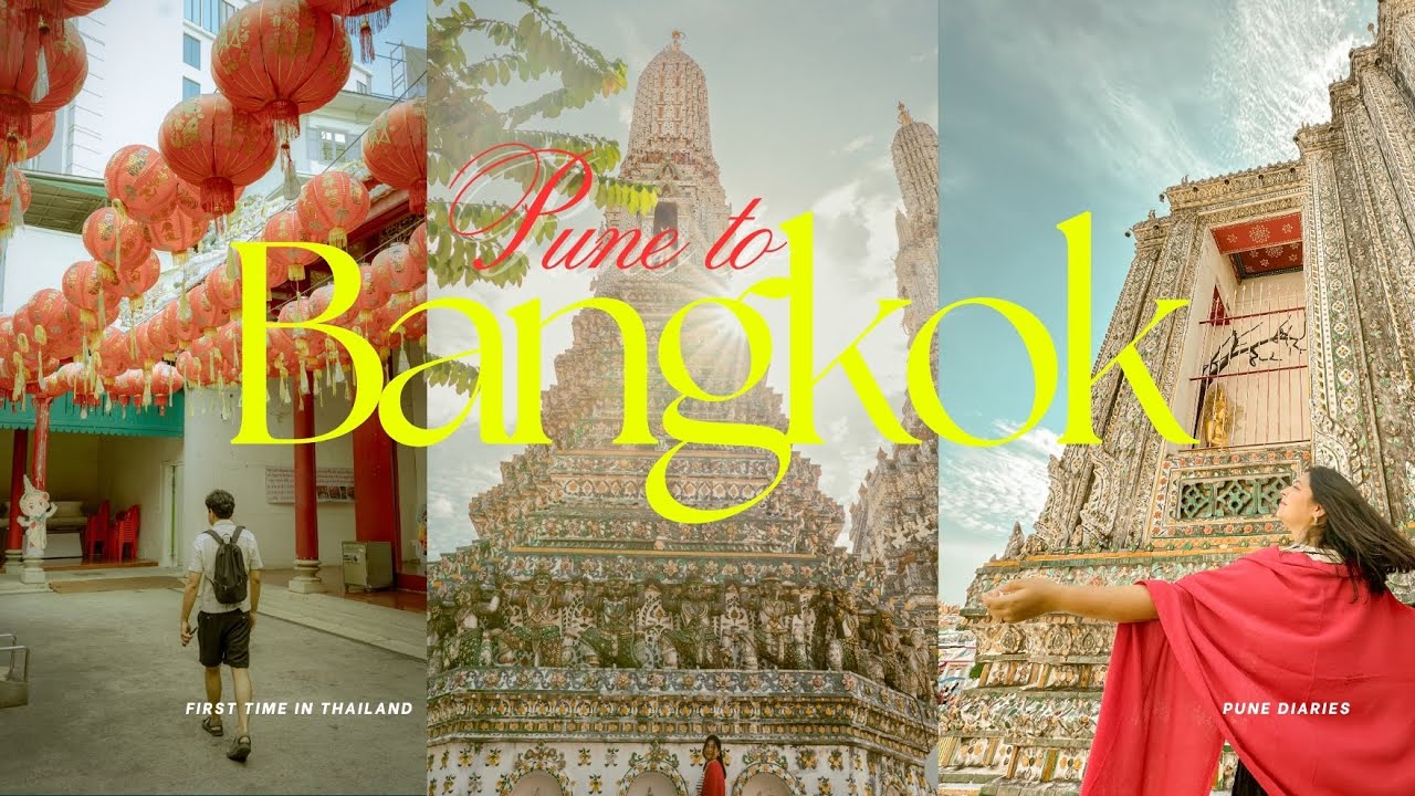 Pune Diaries in Bangkok | First time, Tuk Tuks, 7-Eleven Desserts & room tour | Pune Vlog