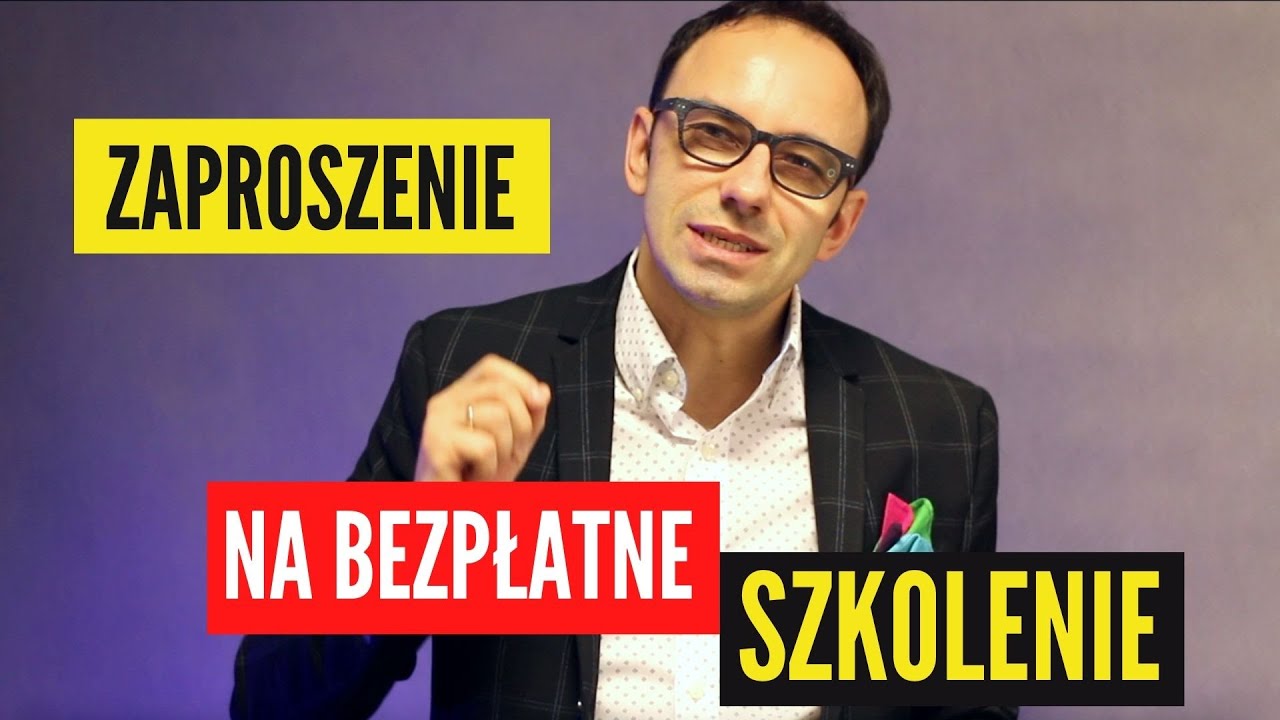 Zaproszenie na Bezpłatne Szkolenie - Jacek Babiel
