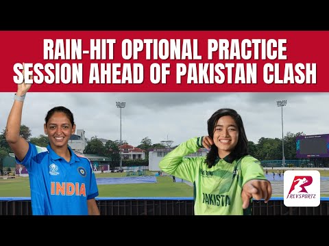 Rain-hit optional practice session for India ahead of Pakistan clash - video from RevSportz
