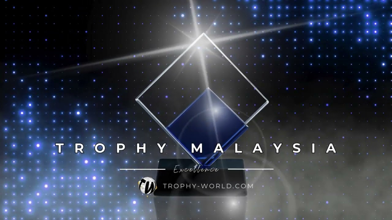 Trophy-World Malaysia | Custom Trophies & Plaques Supplier - Blue Crystal Plaques