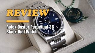 Rolex Oyster Perpetual 36 Automatic Chronometer Black Dial Watch