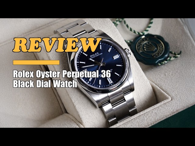 リムアーク　Oval-shaped classic OP BLACK 36 Rolex Oyster Perpetual 36 Automatic Chronometer Black Dial Watch