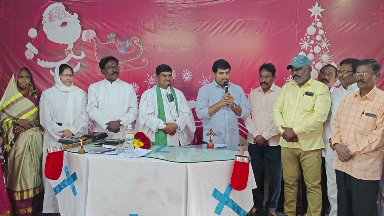 A few words from MLA Sri Putha KrishnaChaitanya Reddy about Christmas at TCC Town Church Kamalapuram