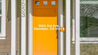 3653 3rd Ave, Glendale, CA 91214 MLS