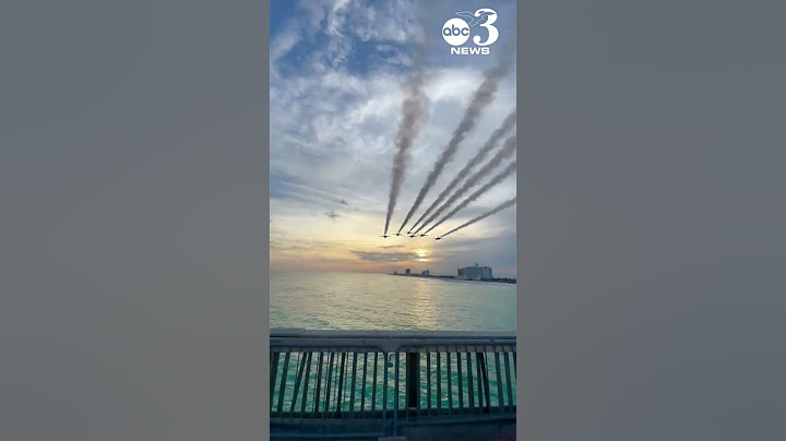 WOW! Blue Angels fly off into the sunset at Pensacola Beach