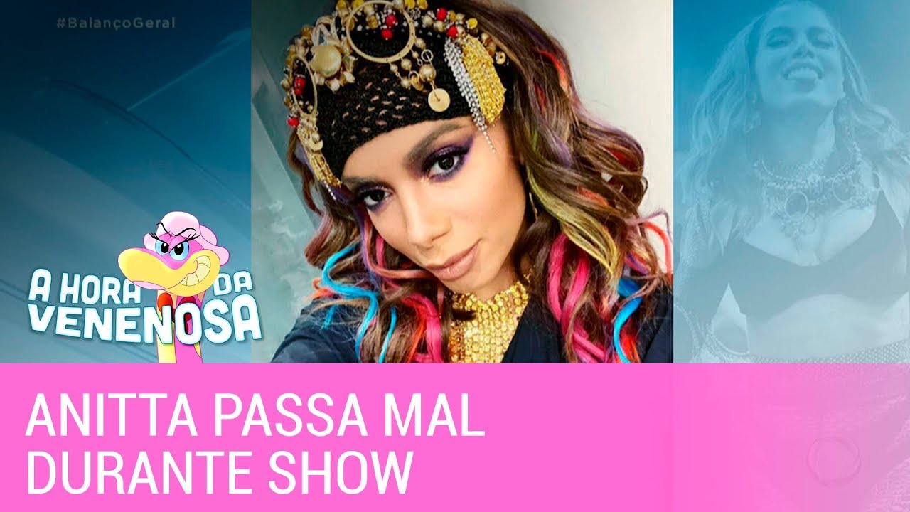 Anitta passa mal e abandona show no Rio de Janeiro