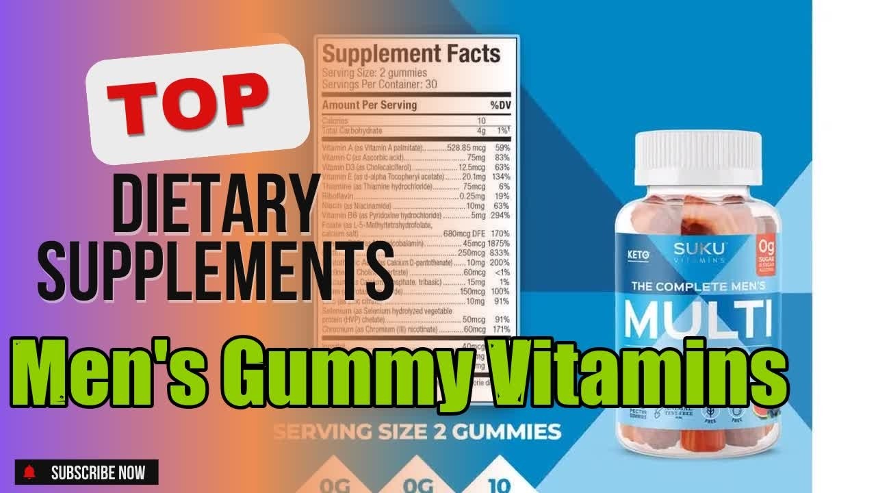 Top 3 Dietary Supplements about Men's Gummy Vitamins Selling of 2024