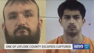Two inmates escape from LeFlore County Detention Center, one in custody