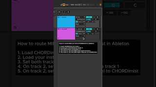 How to route MIDI out from CHORDimist in Ableton #ableton #abletonlive