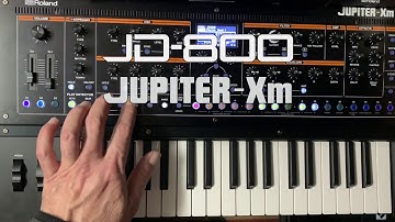 Roland JD-800 Model Expansion on JUPITER-Xm - Quick Review in Description