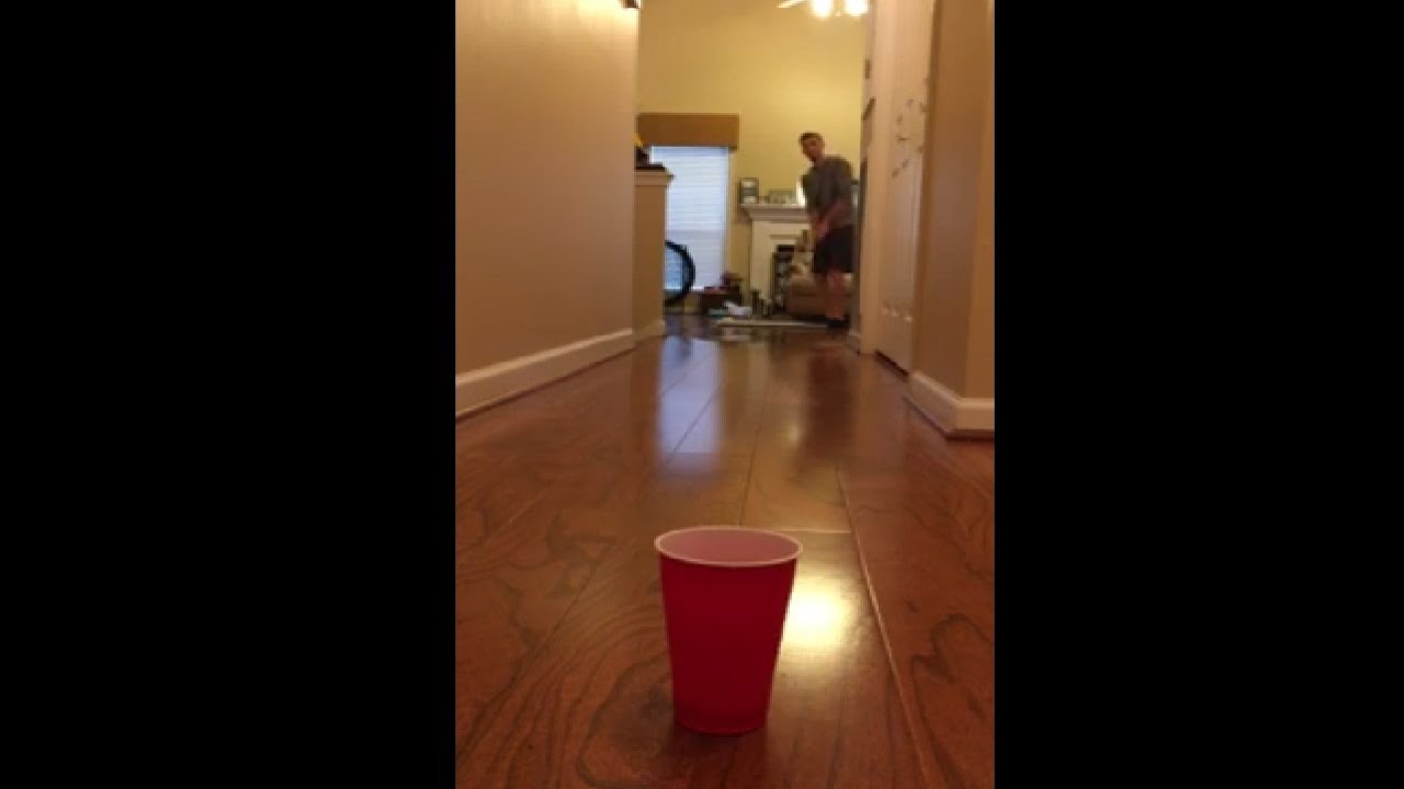 Ball Bounces Between Walls And Goes Into A Cup Golf Trick Shot YouTube