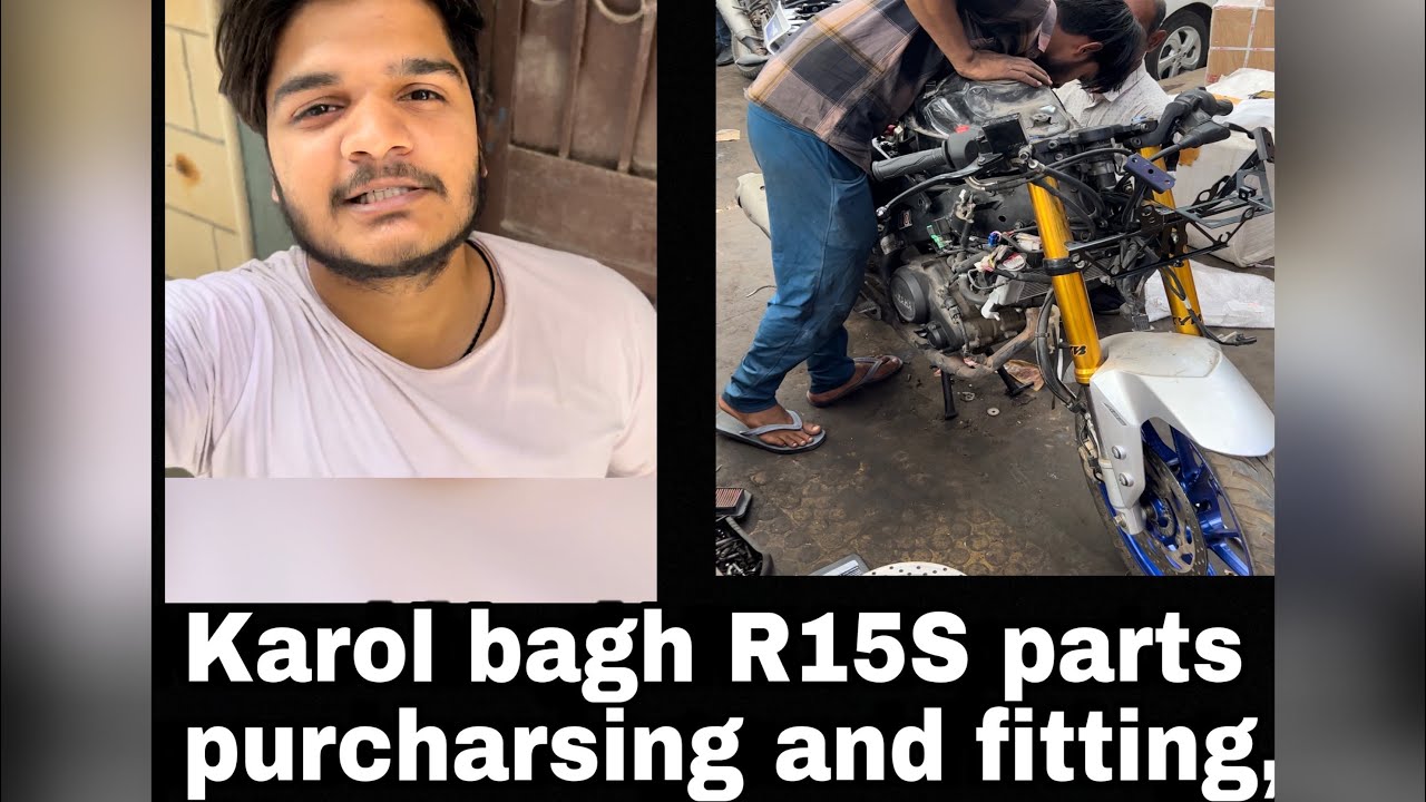 Karol bagh mein yamaha spare parts ki orginal shop R15S new parts