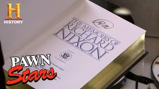 CRAZY HIGH ASKING PRICE for Nixon Impeachment Memoirs (Season 11) | Pawn Stars