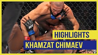 KHAMZAT CHIMAEV HIGHLIGHTS UFC 🥊🦵🏻🤼‍♂️🥋 vs HOLLAND, BURNS, LI...