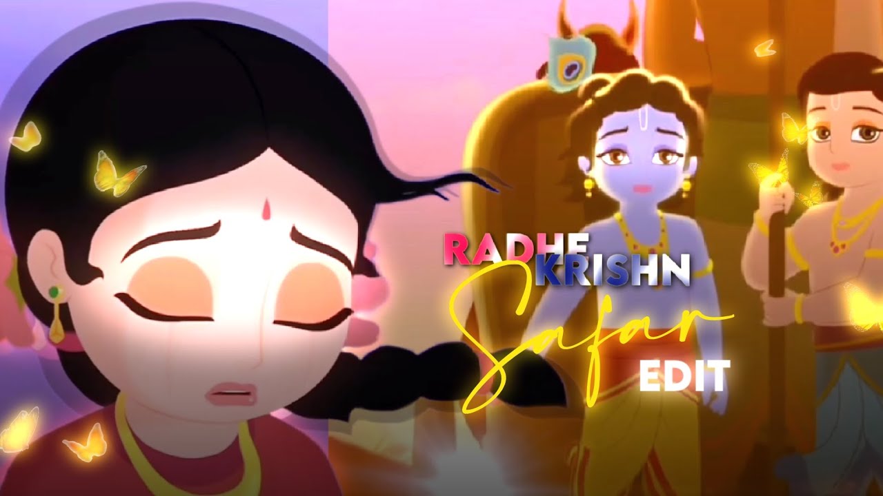 RADHA KRISHNA EDIT | SAFAR ( SLOWED AND REVERB ) SONG | @DEVASHI | #SADEDIT #RADHAKRISHNA #HINDUISM
