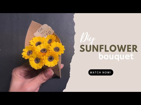 For You Mom! 🌻 DIY Mini Sunflower Bouquet Gift for Mom ❤️ Easy & beautiful Gift Idea 🎁 #mothersday