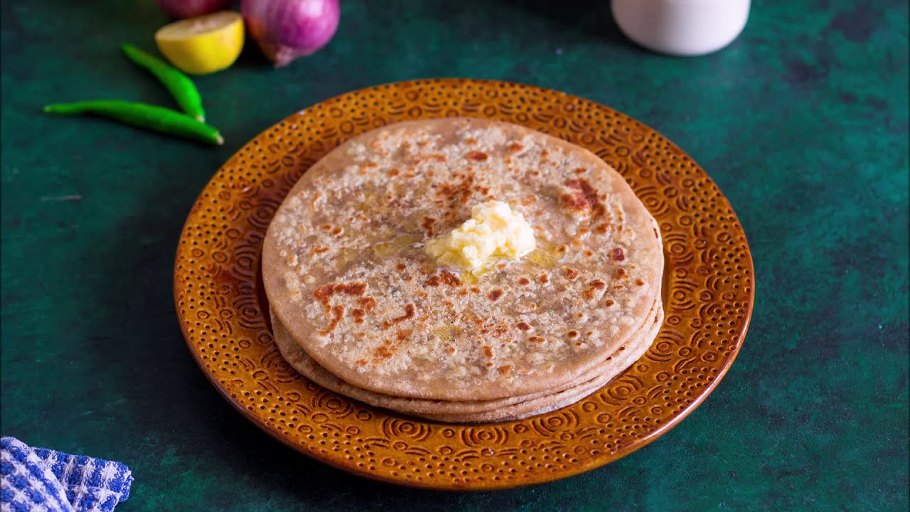 Pyaz Besan Paratha | Onion Gram Flour Stuffed Flatbread - YouTube