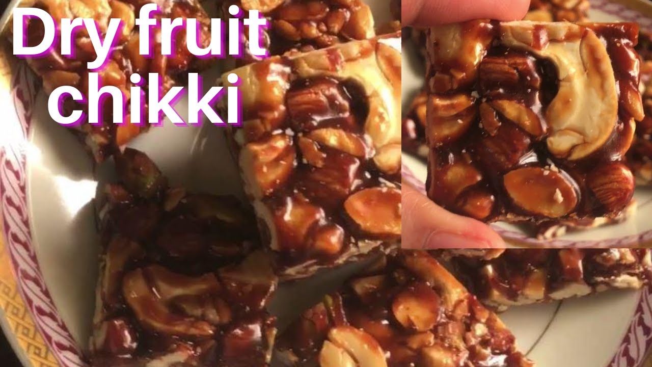 Dry fruit Chikki recipe kaju badam chikki Mixed nuts chikki