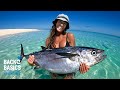 BIG FISH, BOOBIES & SECLUDED ISLAND! Spearfishing Dogtooth Tuna With My Girlfriend (Ep: 12)