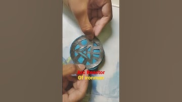 how to make arc reactor of ironman fron cardboard #shorts #ironman #arcreactor #avengers #marvel
