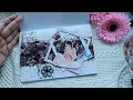 1 min Floral washi Spreads| Part 4 | Easy to make aesthetic journal and a scrapbook pages 
