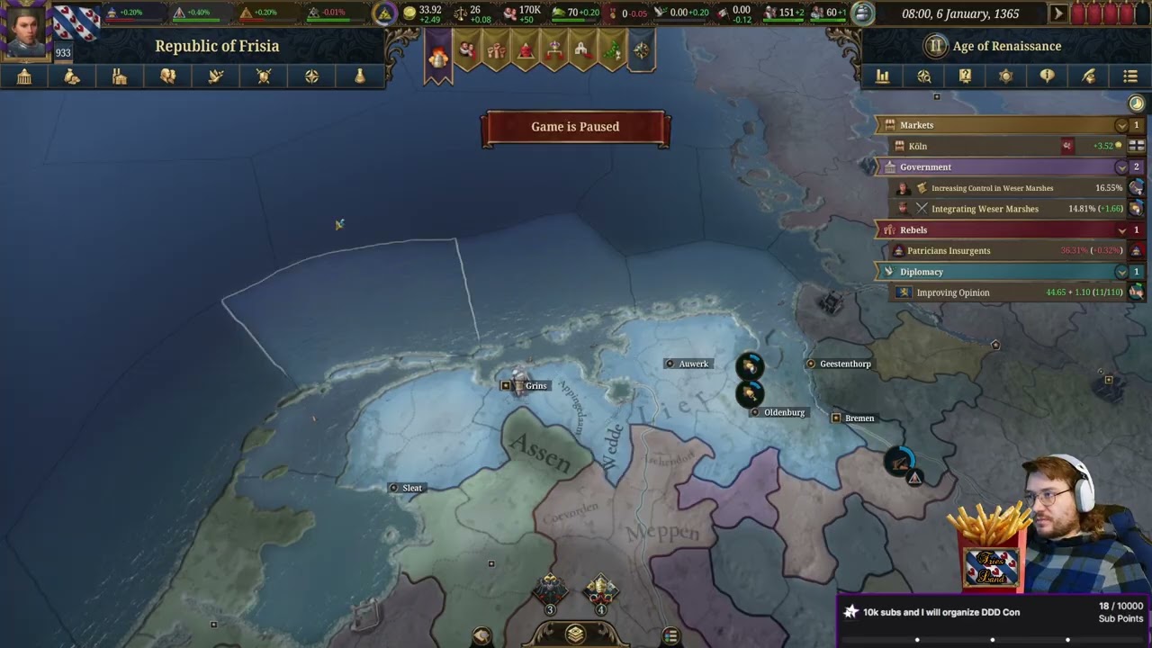Eurpa Universalis V - Learning the game as delicious Friesland - Part 4