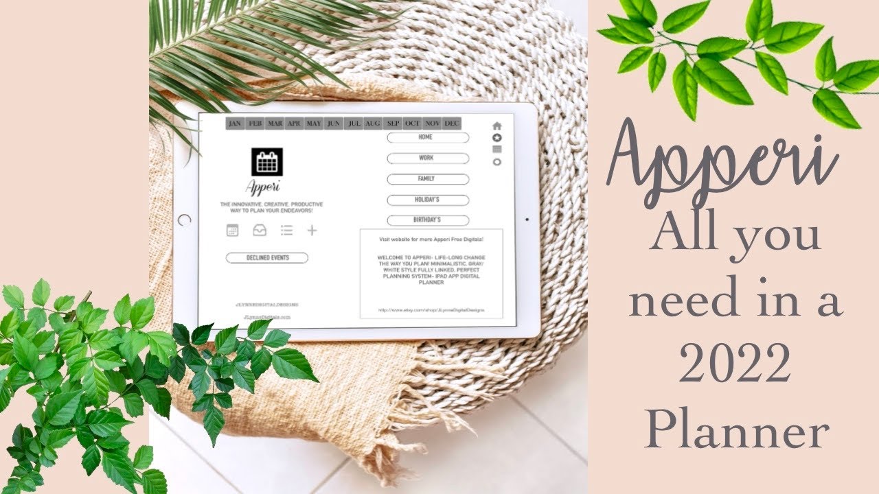 The New 2022 Apperi Digital Planner/ Full Walkthrough/ Best Digital IPad Planner