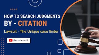Finding Judgment with Citation Reference | Search Help Tutorial Video Lawsuitcasefinder screenshot 3