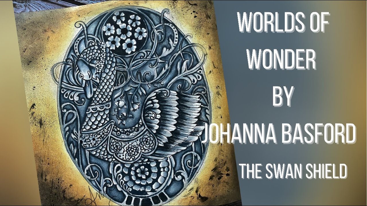ONLY 5 COLORED PENCILS-EASY METAL COLORING|WORLDS OF WONDER | JOHANNA BASFORD