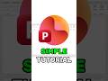 Simple PowerPoint Tutorial! #powerpoint #powerpointpresenation #tutorial