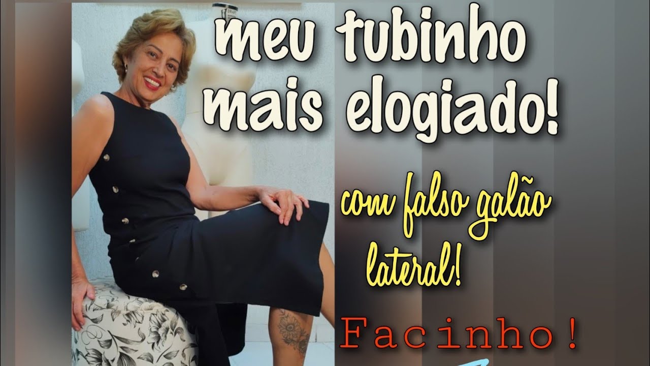 MOLDE DE UM "PRETINHO BÁSICO" QUE NAO PODE FALTAR NO SEU ARMÁRIO! COM PULO DE GATO E DICAS!