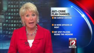 Police chief's anti-crime plan changed