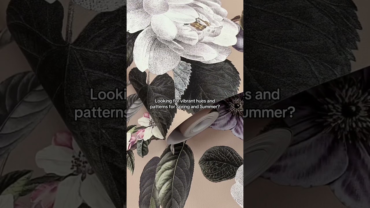 Vibrant hues and wallpaper patterns that's trending for Spring and Summer 2025 | Floral Wallpaper