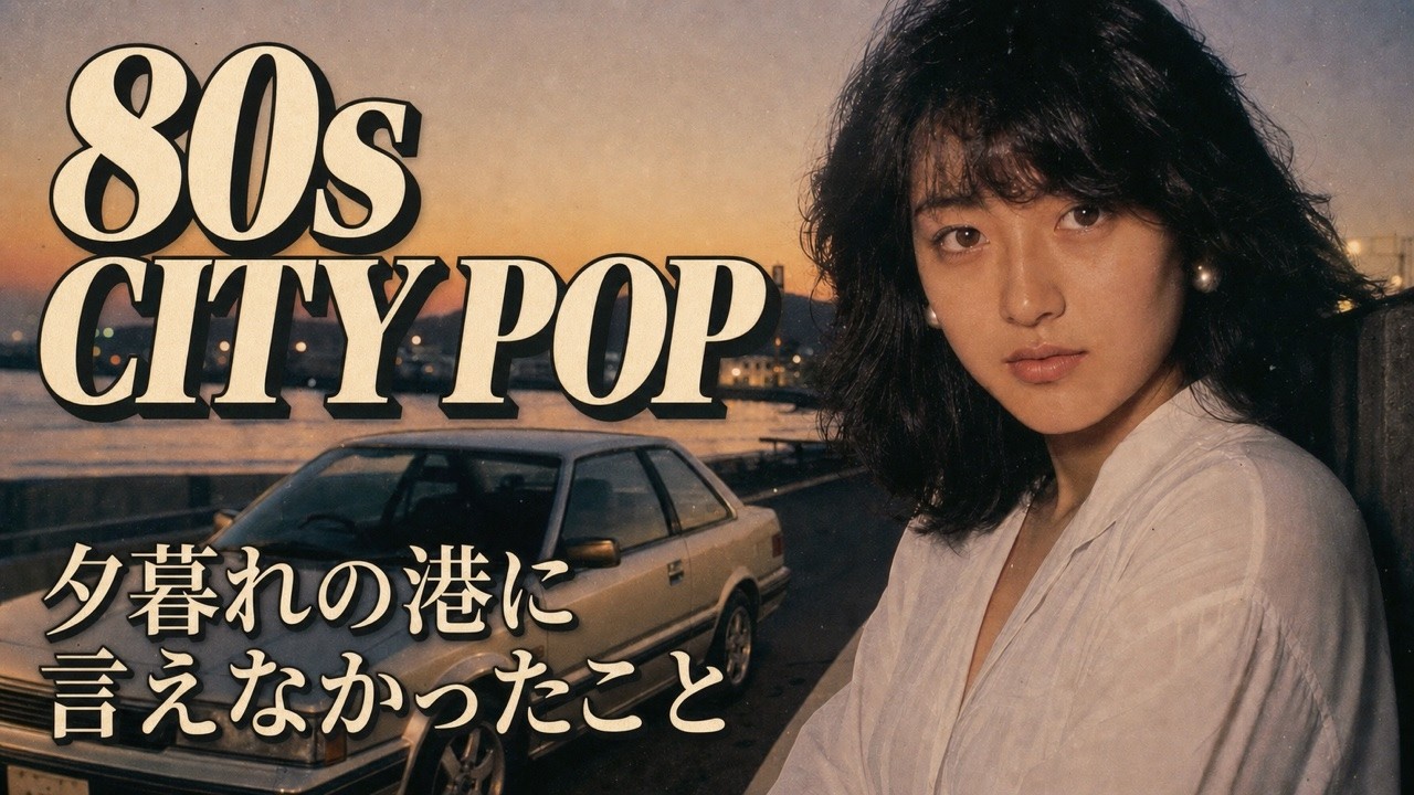 サンキョー とても気持ちよくなれます。ストレスを感じるなと思ったらPUSH! 80s Japanese City Pop Sunset Harbor Drive - 夕暮れの港に言えなかっ