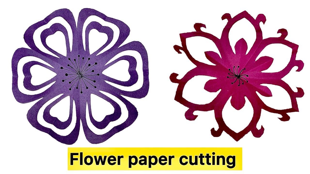 paper flower cutting designpaper flower makinghow to make paper